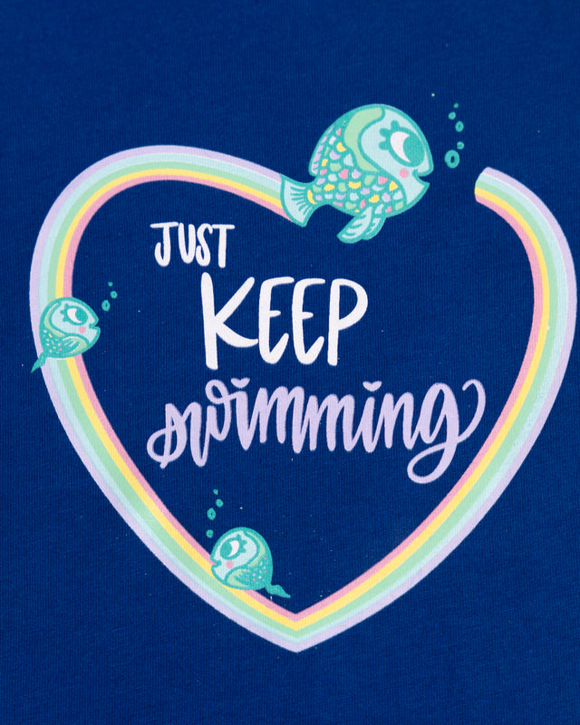 Just Keep Swimming - Nautical Blue - PeaTree