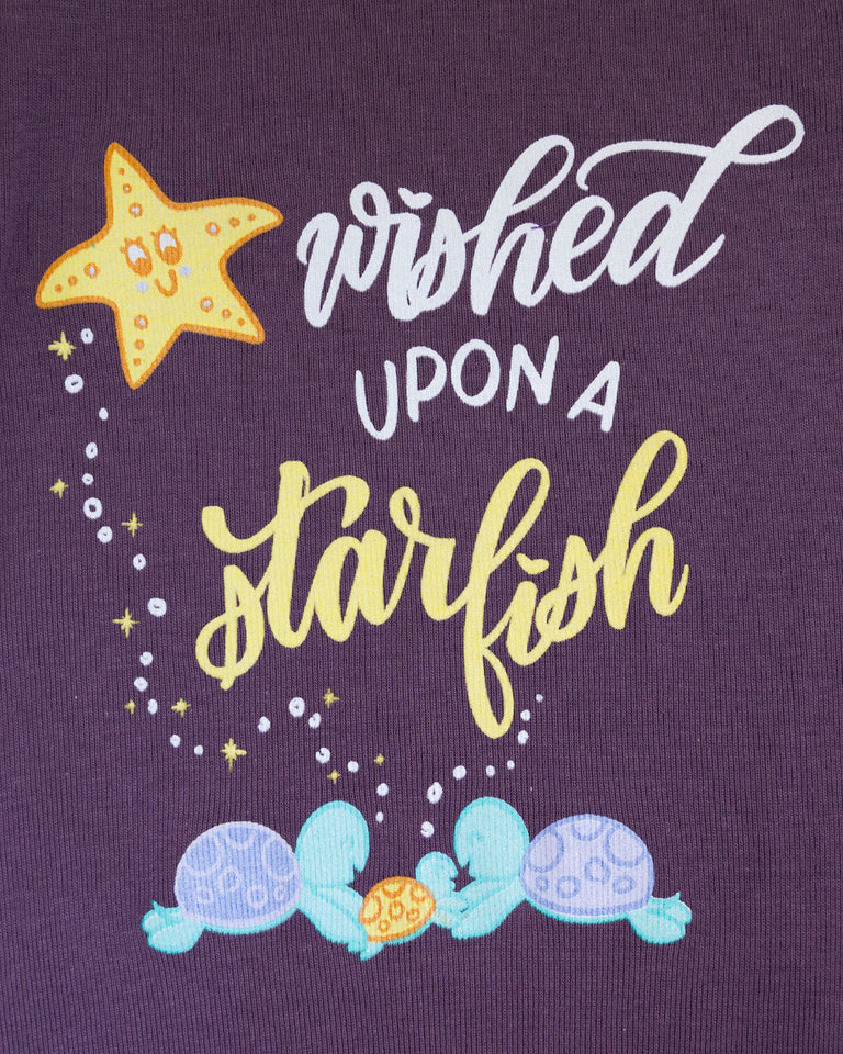 Wished Upon a Starfish - Eggplant - PeaTree