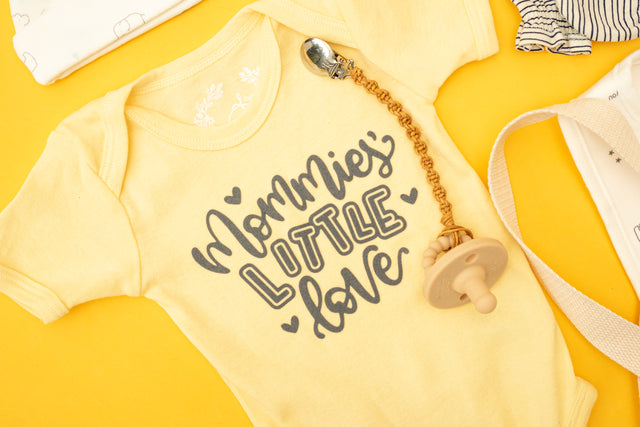 Specially Printed Mommies Little Love - Butter Yellow - PeaTree